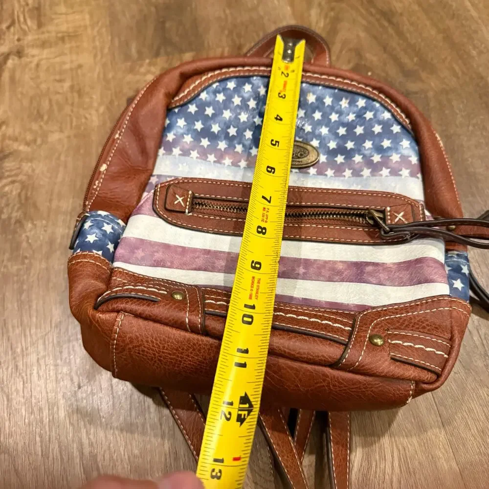 B.O.C. Born Concept Old Glory Mini Backpack Purse Patriotic American Flag
